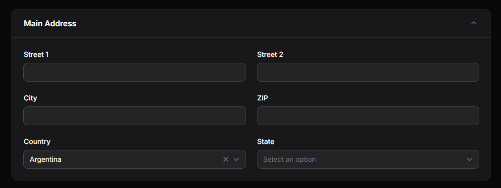 customer form